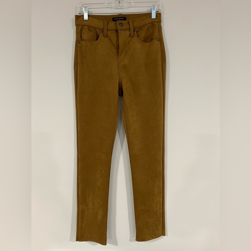 Banana Republic light brown suede pants size 26/tall